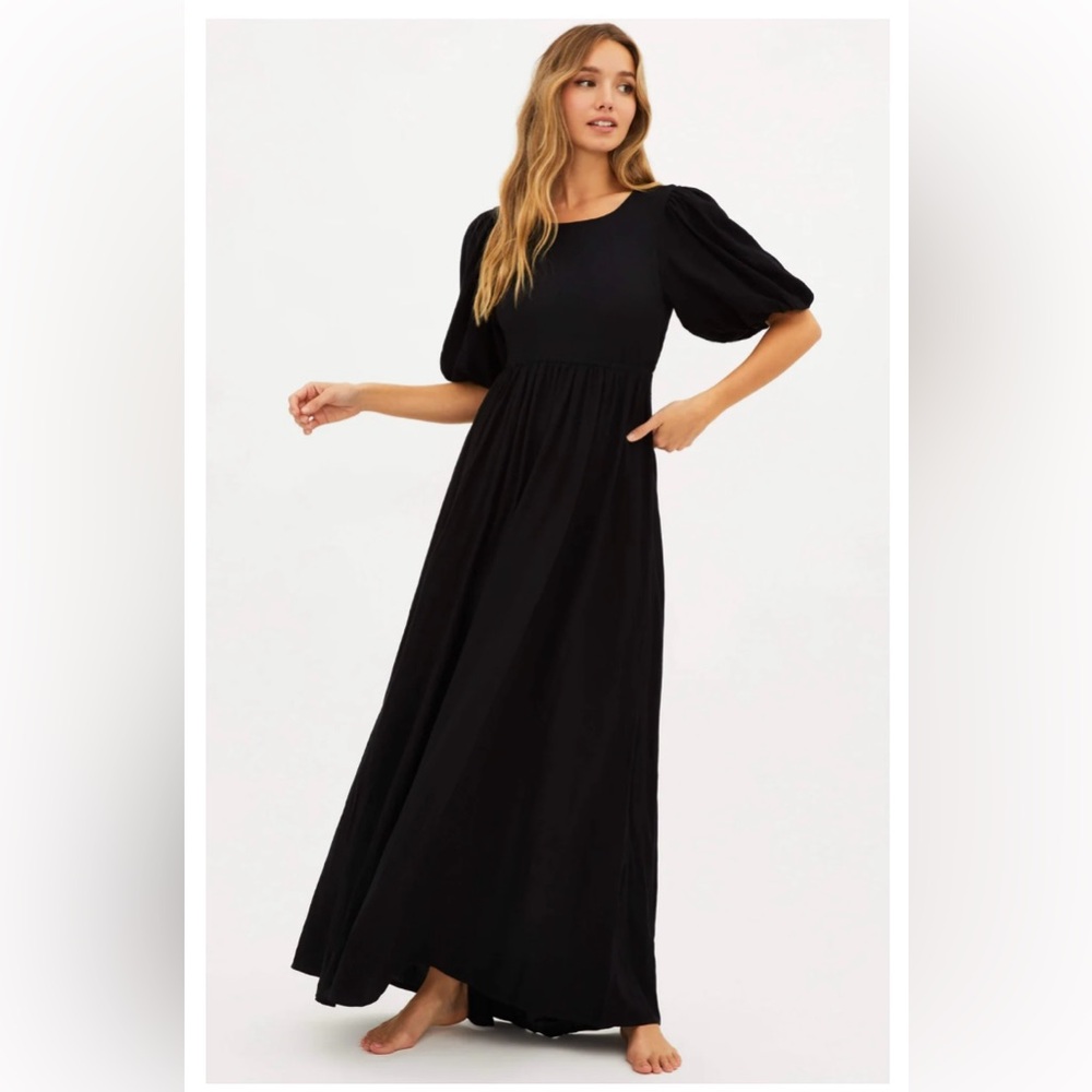 NWT! Beach Riot Weston Maxi Dress in Black - Size M